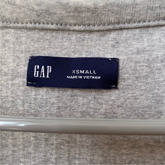 GAP Women's Gray Ribbed Cotton Sweater size XS - Picture 3 of 7